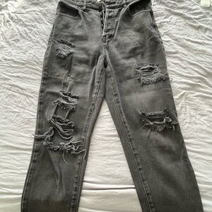 Distressed Black Women's Pacsun Jeans